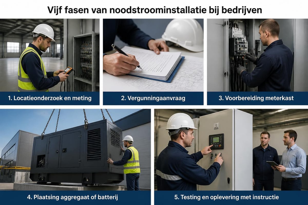 Installatieproces noodstroom
