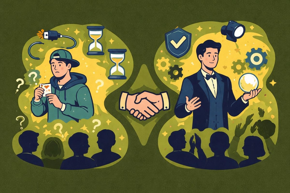 Professionelle Mentalismus-Performance