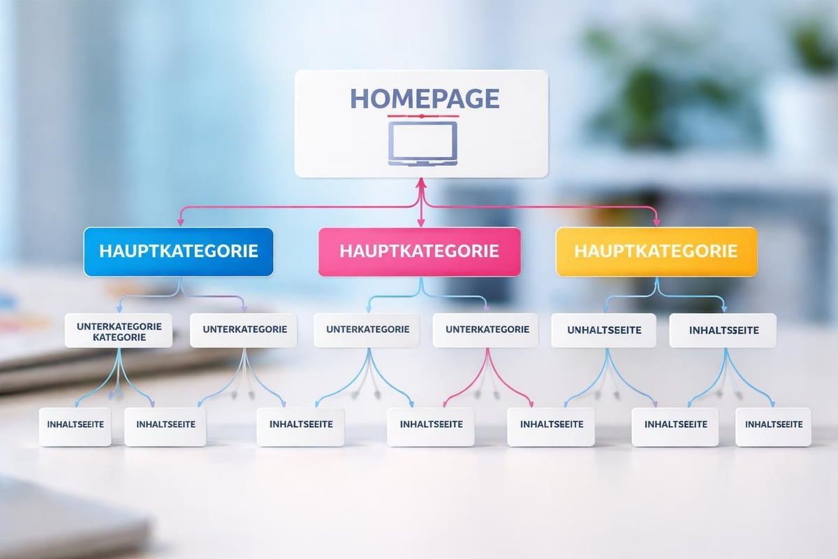 Website-Hierarchie und Informationsarchitektur