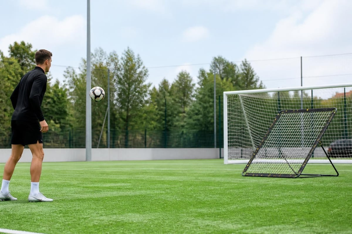 Soccer rebounder angles