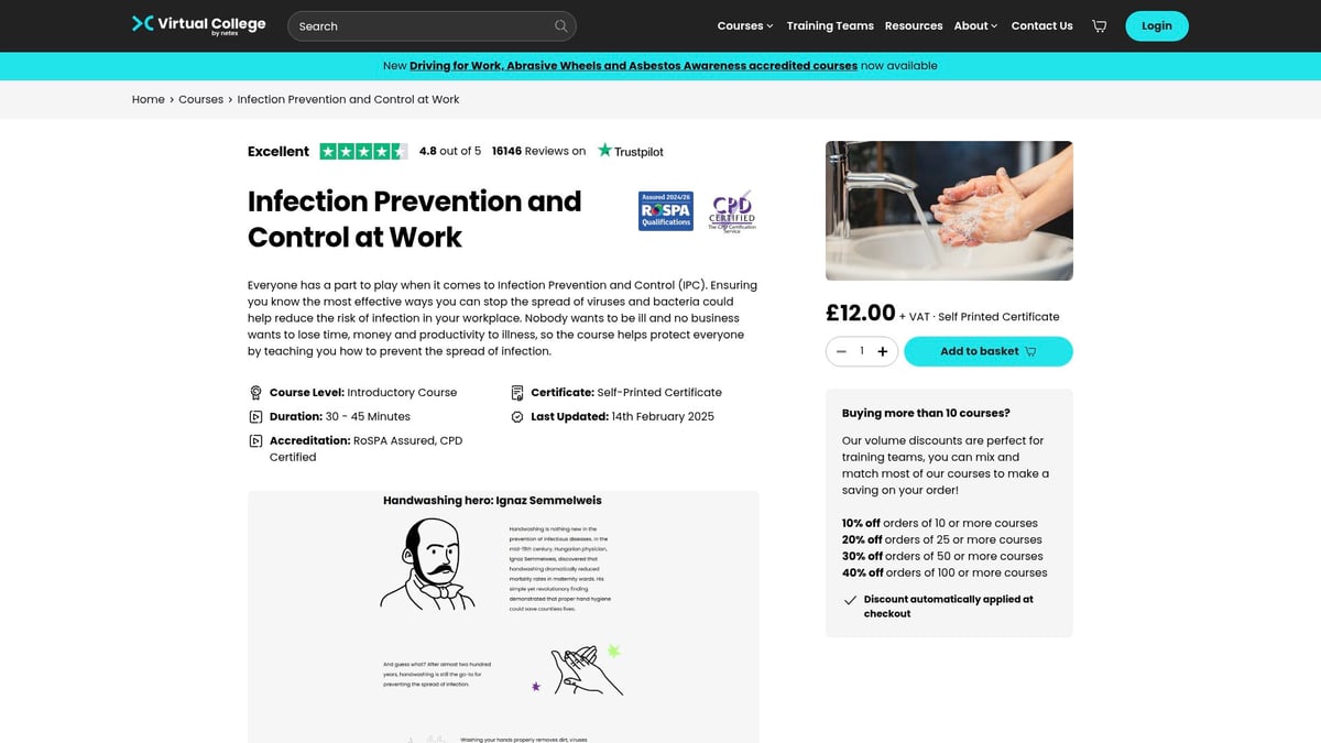 Top 7 Healthcare Compliance Courses to Take in 2026 - Infection Prevention and Control – Virtual College