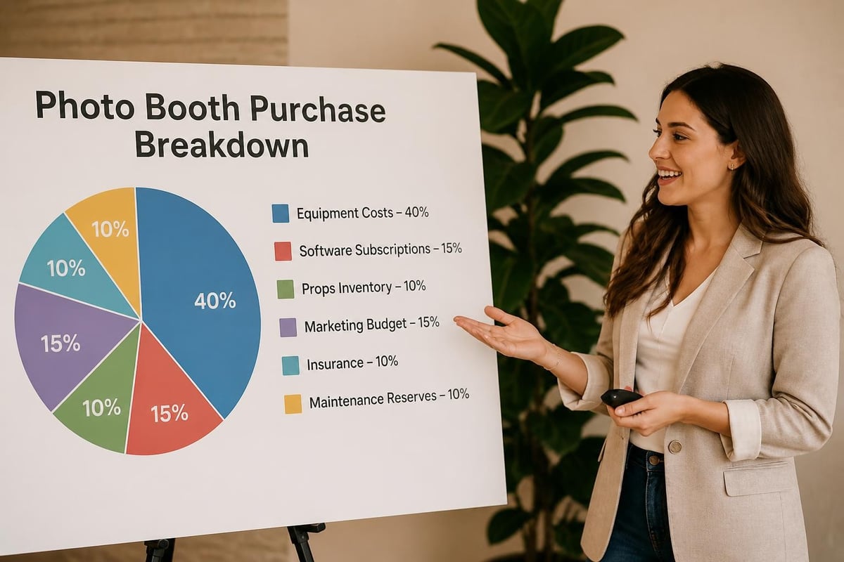 Photo booth purchase cost breakdown