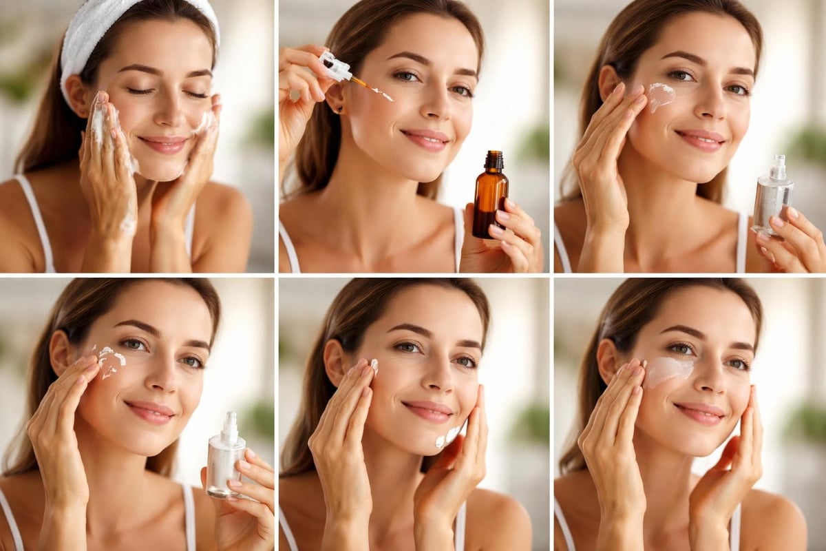 Morning skincare routine