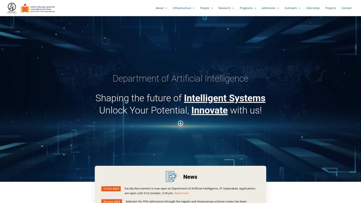 9 Best BTech AI Courses to Boost Your Career in 2026 - IIT Hyderabad – BTech in Artificial Intelligence