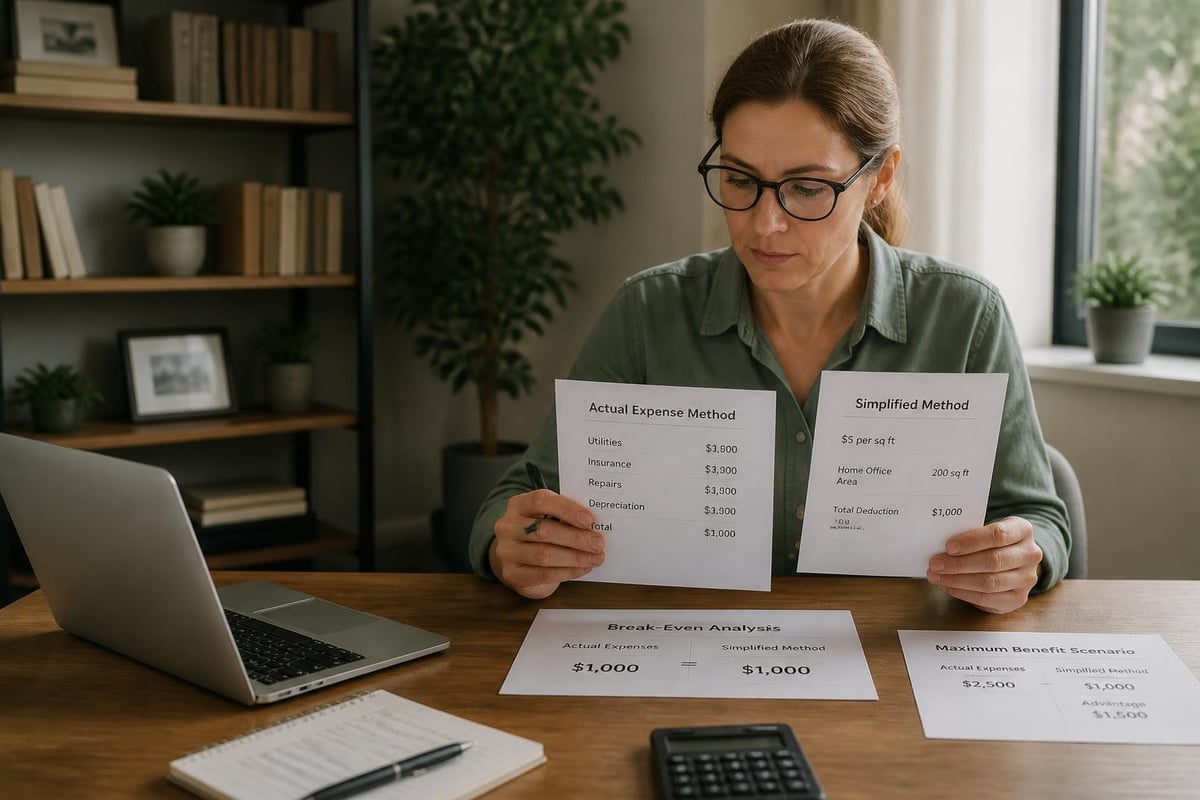 Actual expense versus simplified method comparison