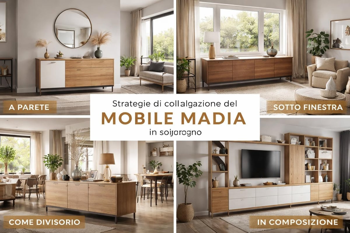 Posizionamento madia nel soggiorno