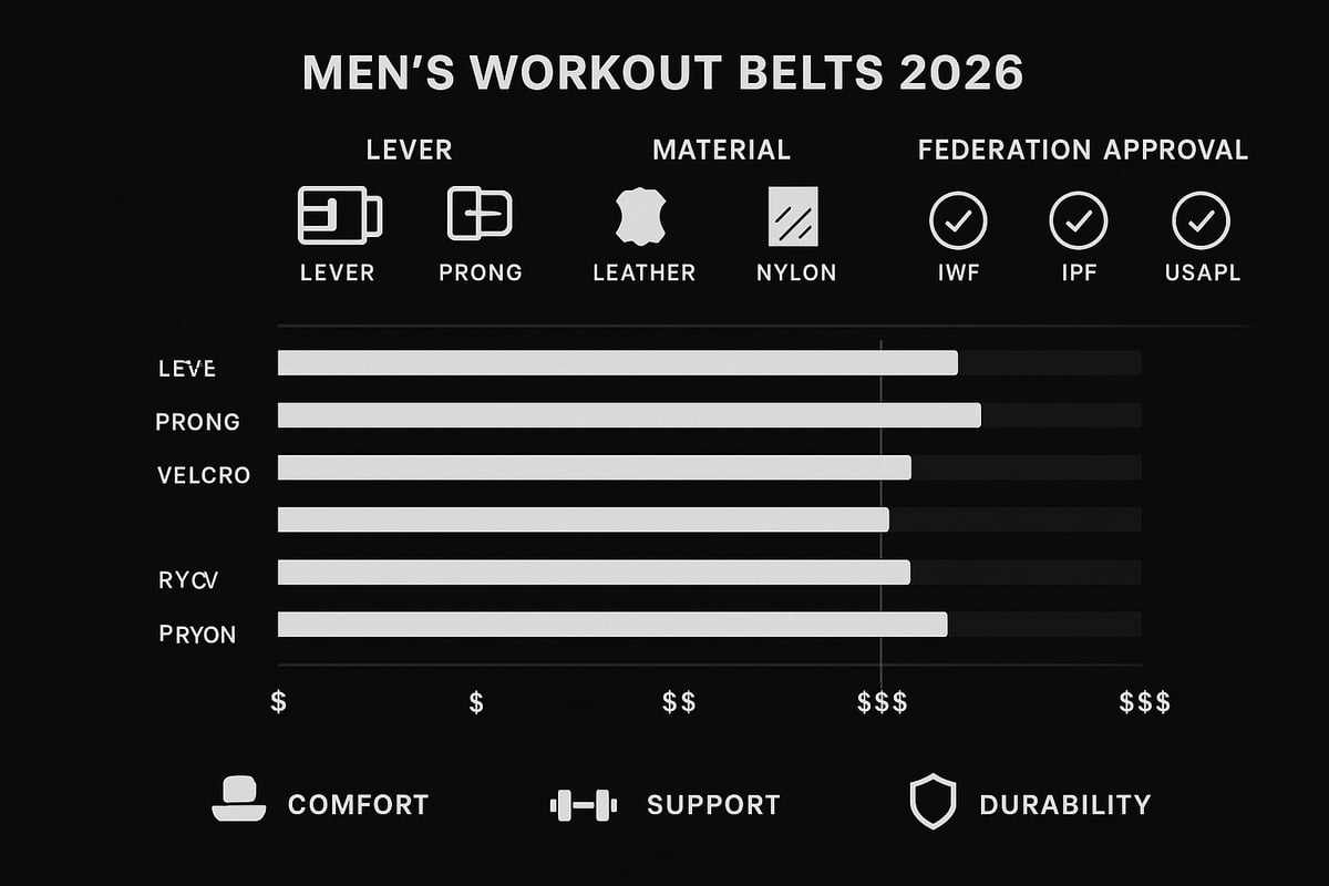 9 Essential Men’s Workout Belt Picks for Peak Performance 2026