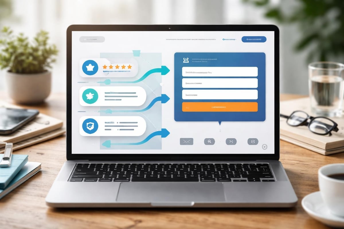 Conversion optimized website layout