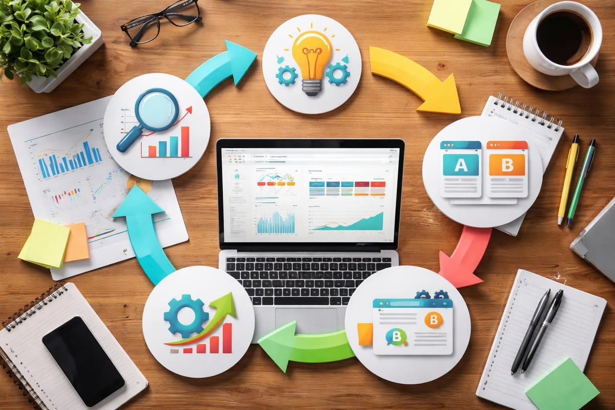 Website analytics and optimization cycle