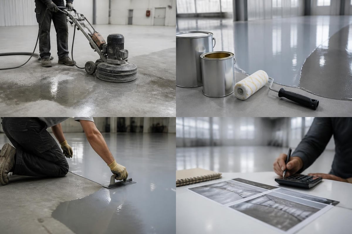 Commercial epoxy flooring cost factors