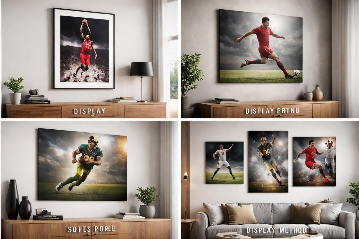 Tennis poster display options