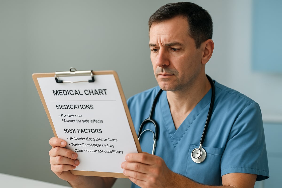 Prednisone Risk Factors and Drug Interactions