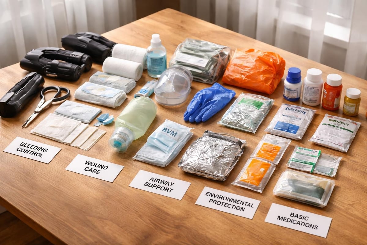 Medi first aid kit organization