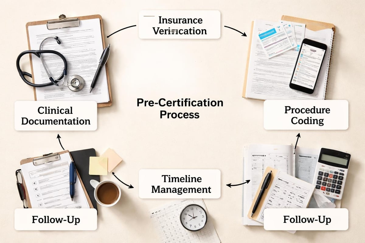 Pre-certification workflow components
