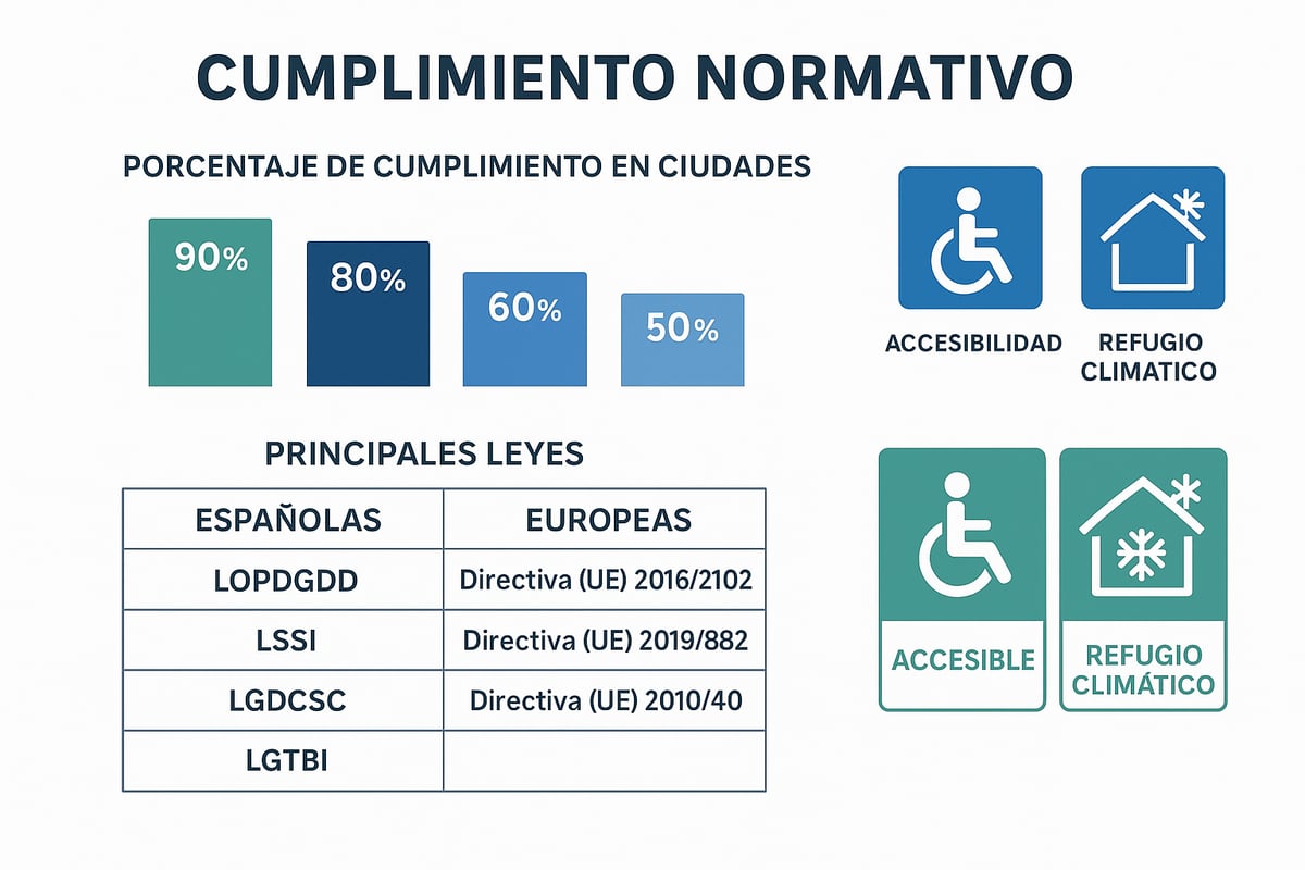 Normativas y estándares para refugios climáticos accesibles en España y Europa