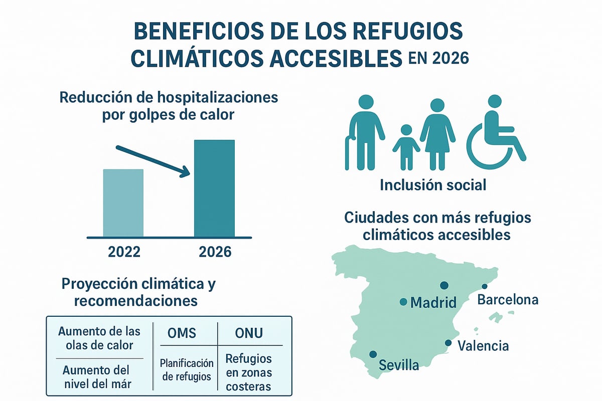 Importancia y beneficios de los refugios climáticos accesibles en 2026