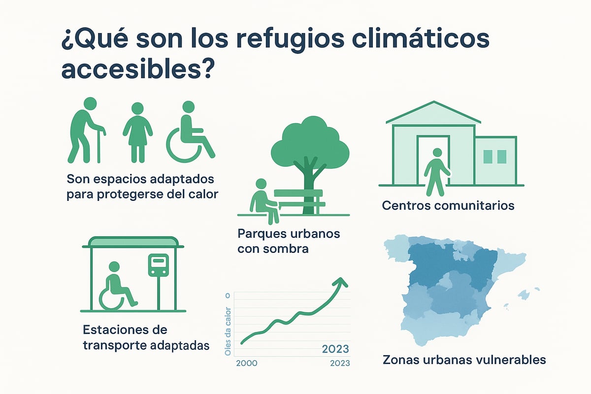 ¿Qué son los refugios climáticos accesibles?