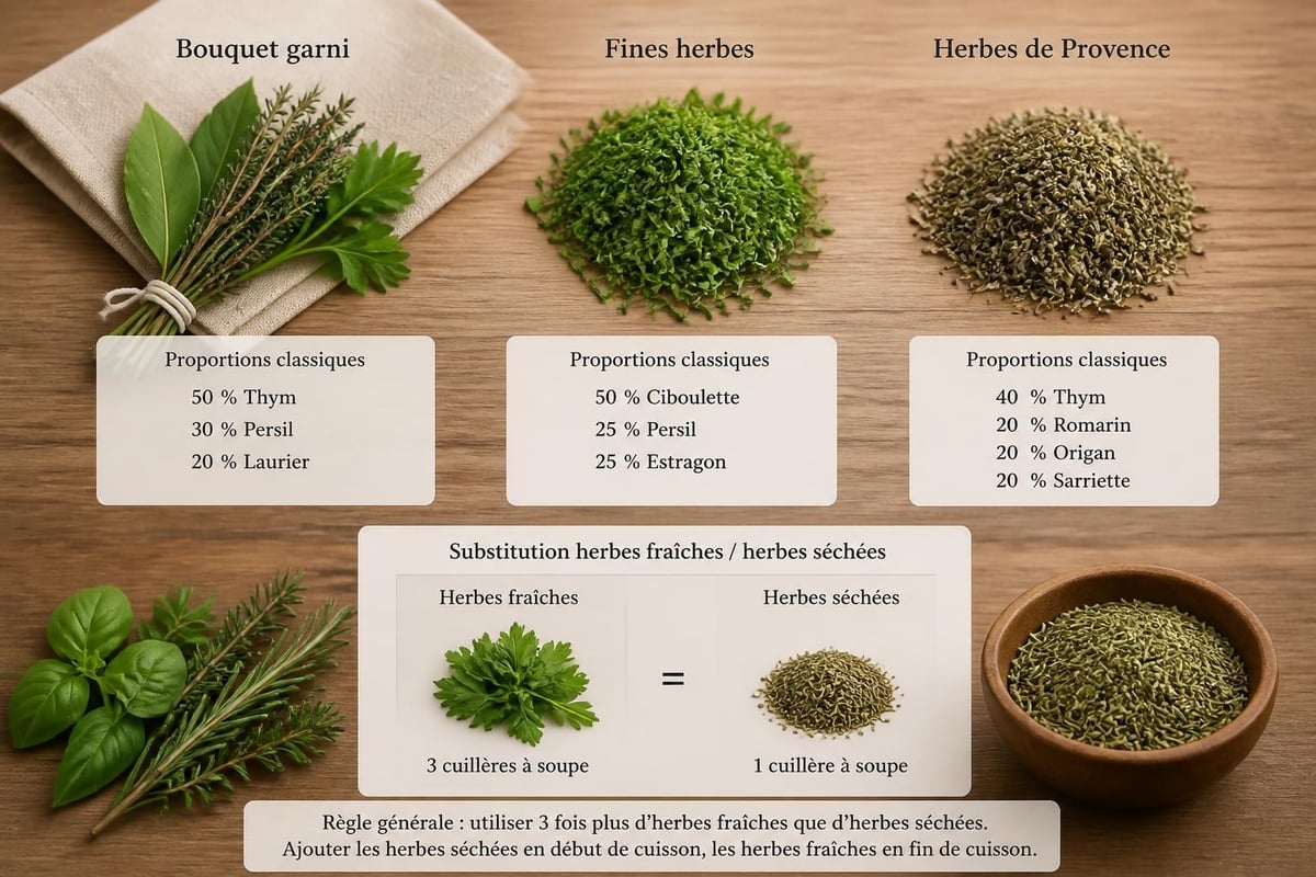 Mélanges d'herbes aromatiques traditionnels