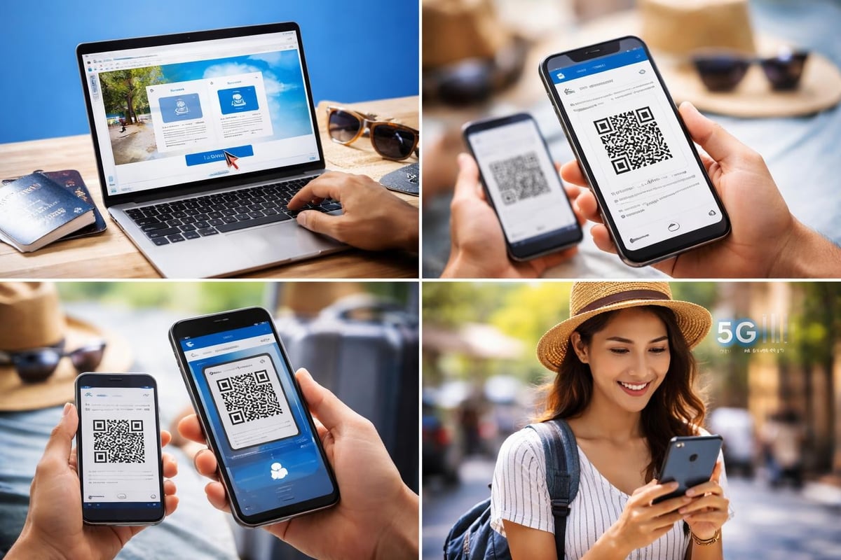 Travel eSIM activation process