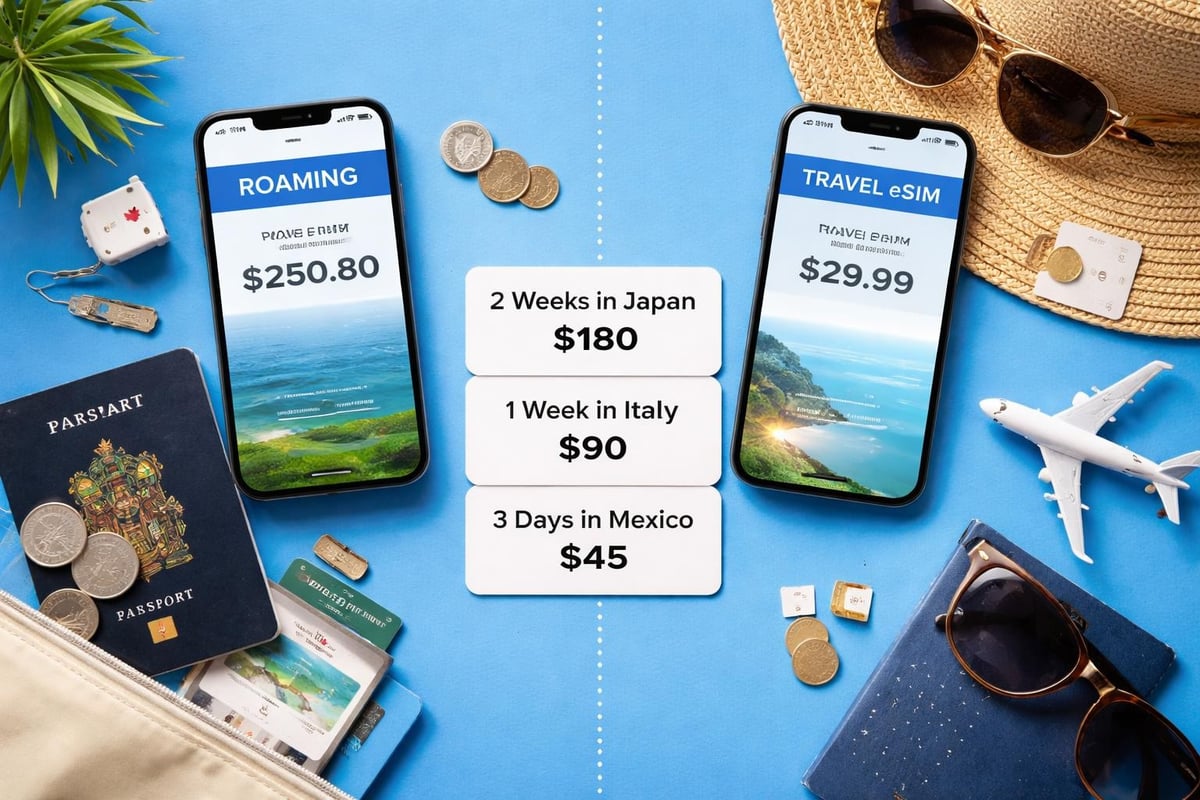 Travel eSIM benefits comparison