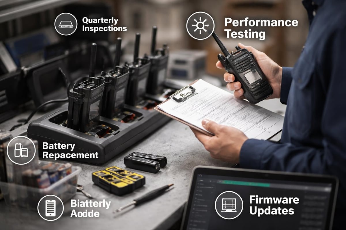 Radio maintenance schedule