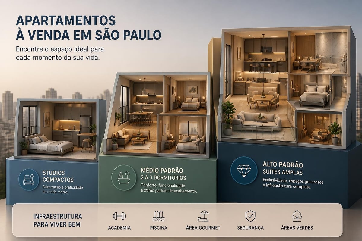 Tipologias de apartamentos