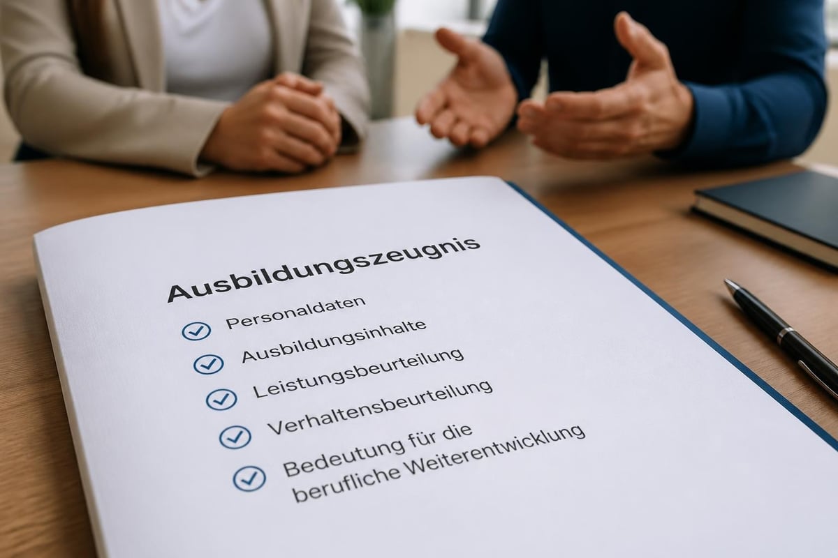 Ausbildungszeugnis Komponenten
