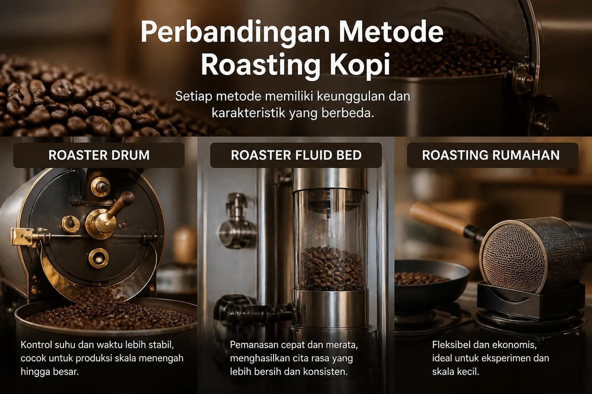 Perbandingan metode roasting kopi