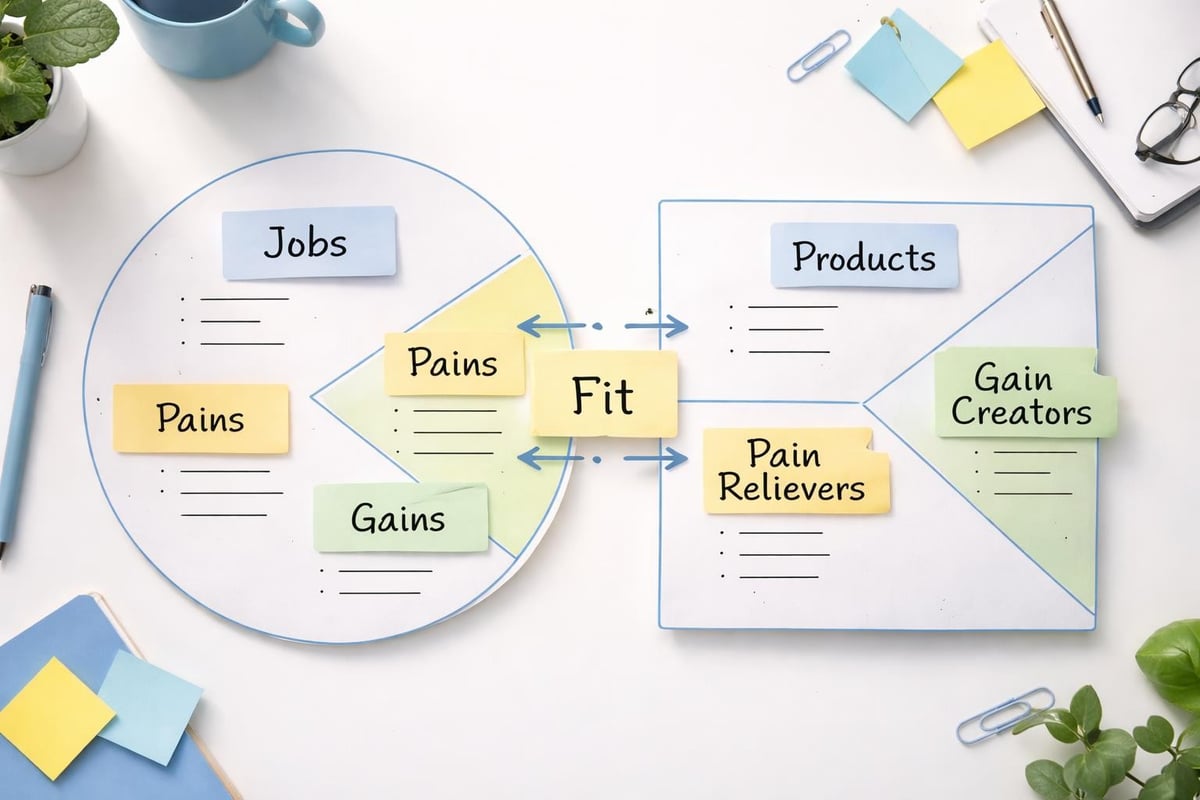 Customer profile and value map alignment