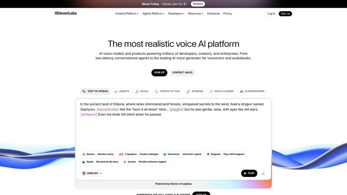 7 Outil Intelligence Artificielle Incontournables en 2026 - ElevenLabs