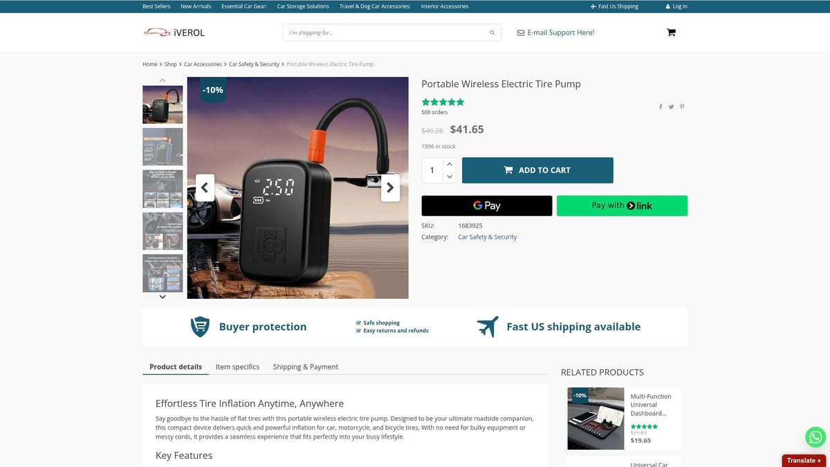 9 Essential Vehicle Accessories Every Driver Needs in 2026 - Portable Wireless Electric Tire Pump – Iverol