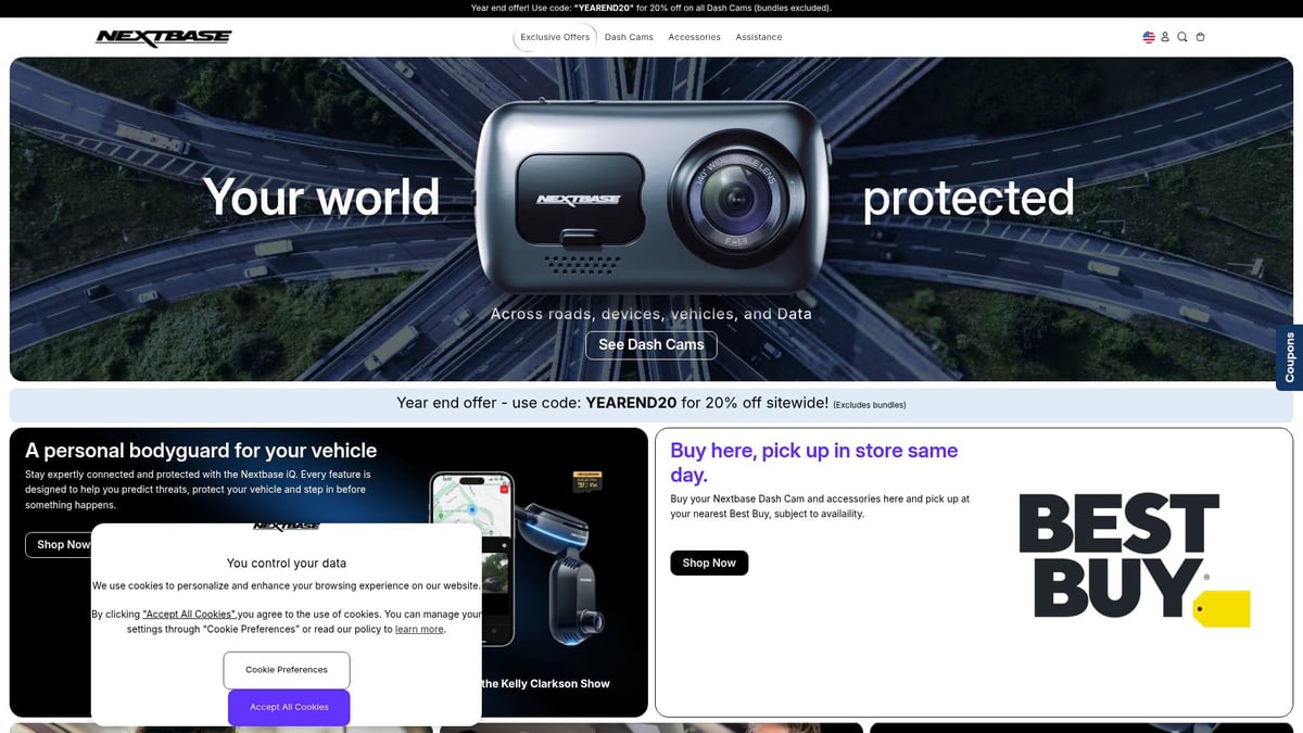 9 Essential Vehicle Accessories Every Driver Needs in 2026 - Nextbase 622GW 4K Dash Cam
