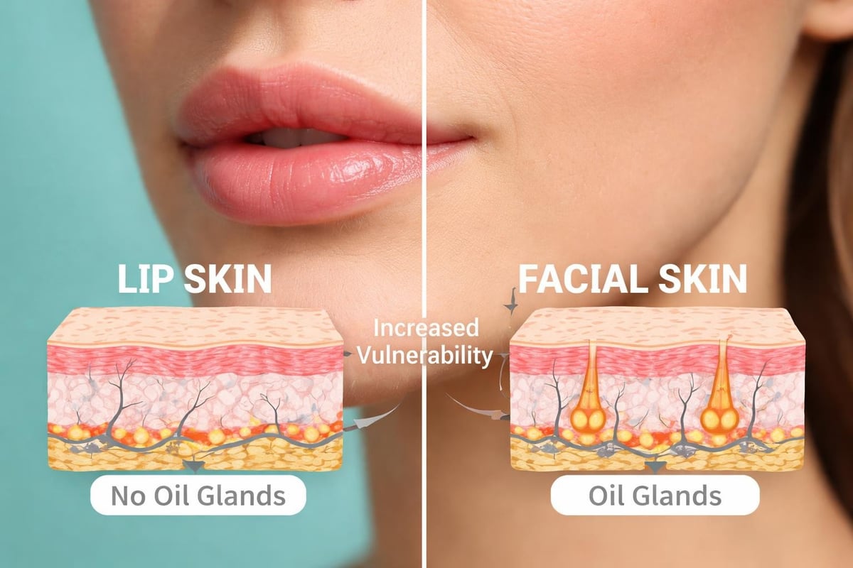 Lip anatomy comparison