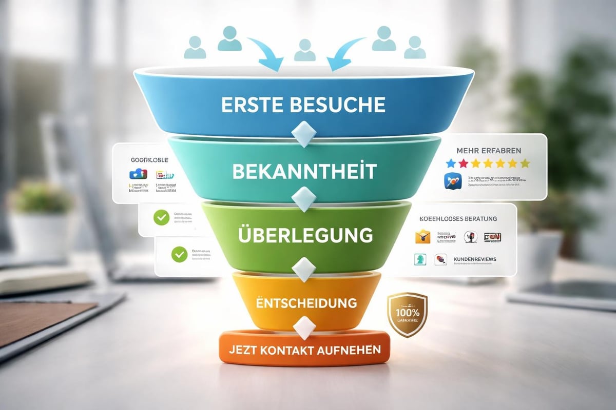Conversion-Funnel für Agentur Homepages