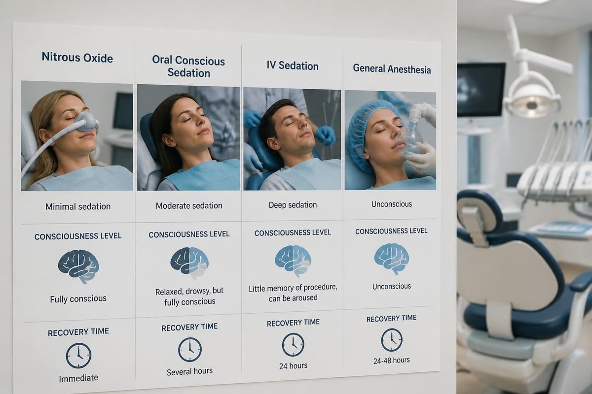 Sedation dentistry options comparison