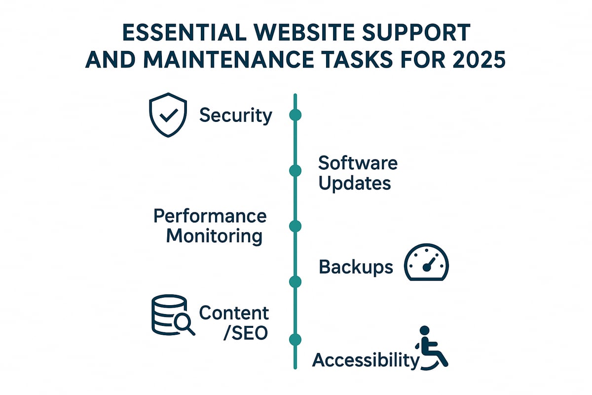 Essential website support and maintenance tasks for 2025