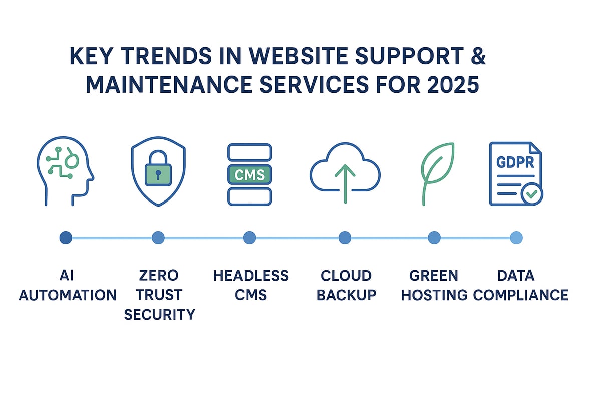 Latest trends and technologies in website support and maintenance for 2025