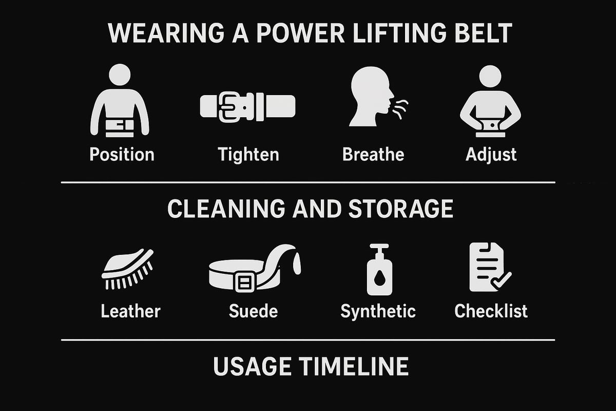 Proper Use and Maintenance of Your Power Lifting Belt