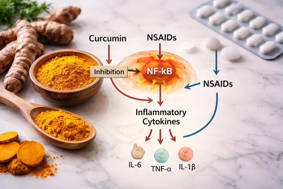 Curcumin anti-inflammatory pathway