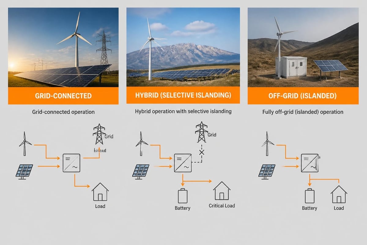 Grid connection modes