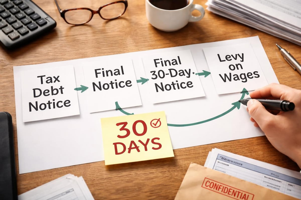 IRS wage garnishment process timeline