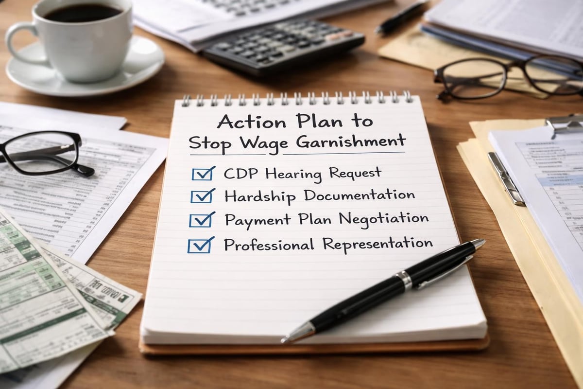 Steps to stop wage garnishment