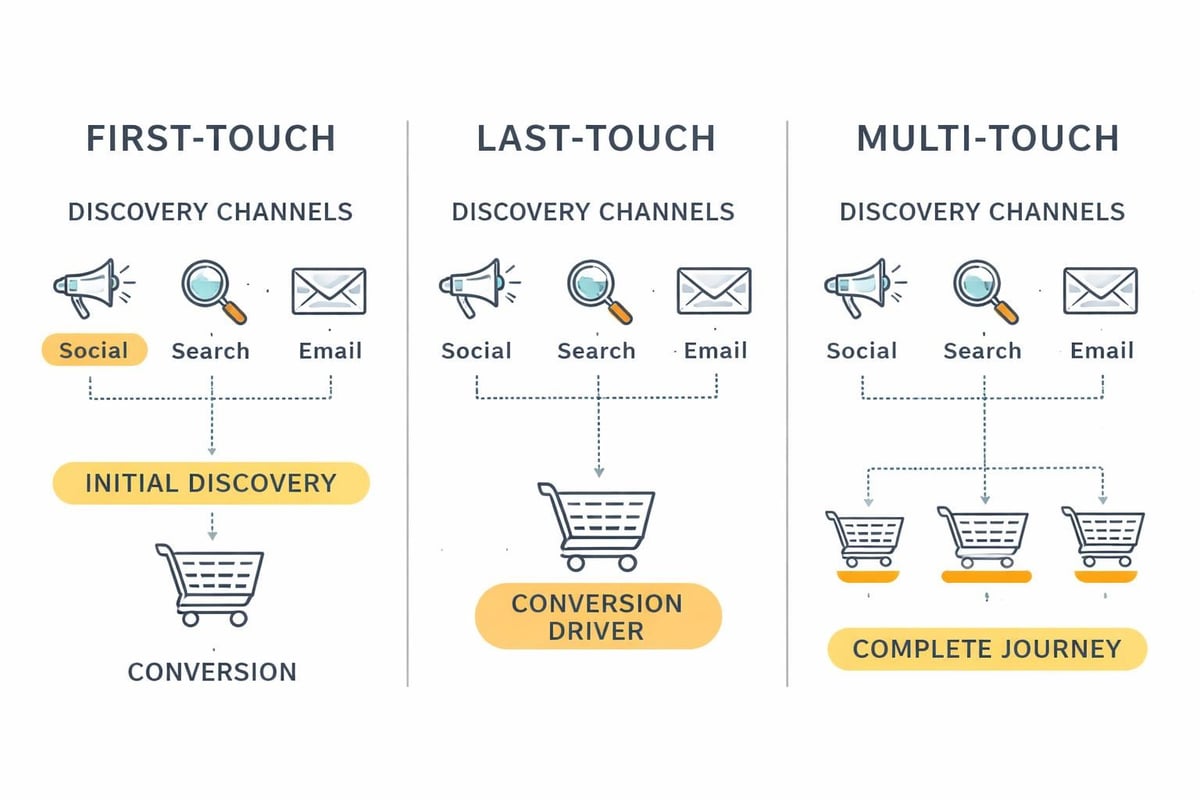 Attribution model comparison