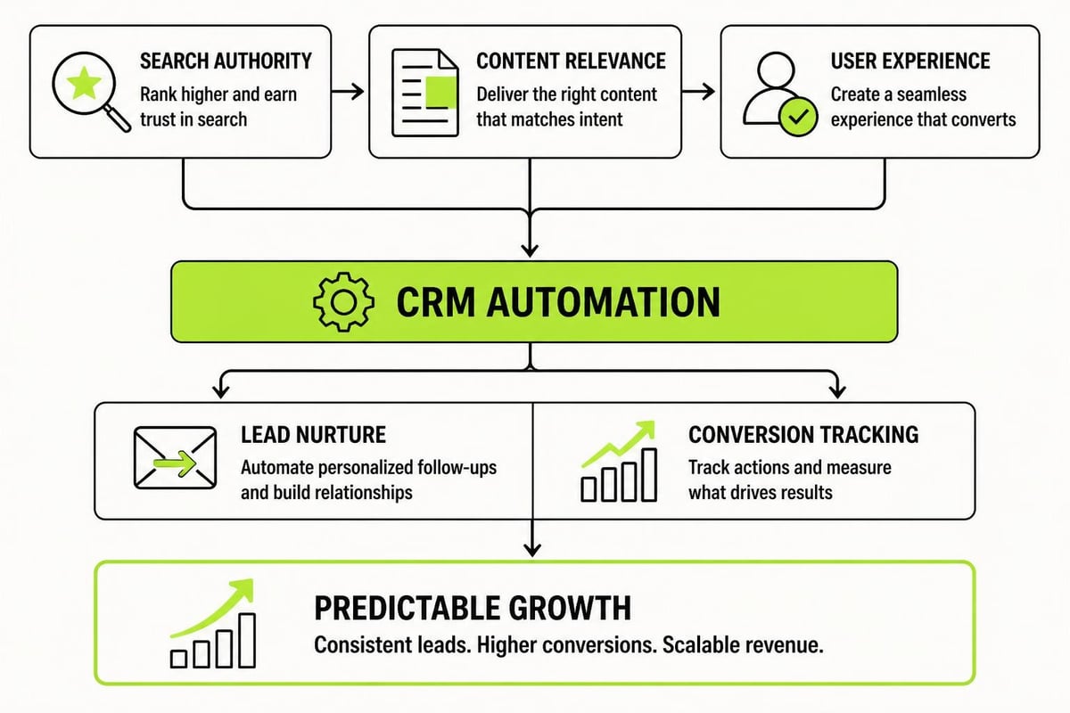 SEO and marketing system integration