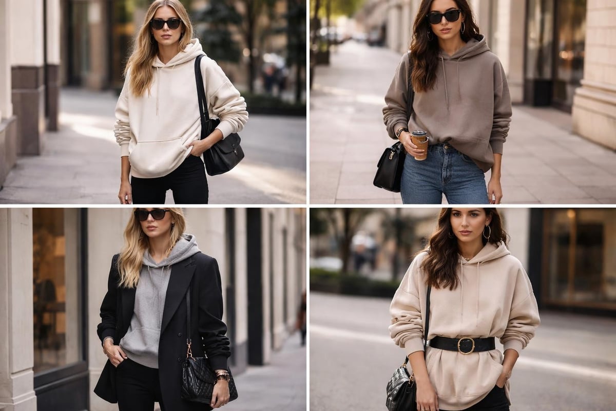 Oversized hoodie styling methods
