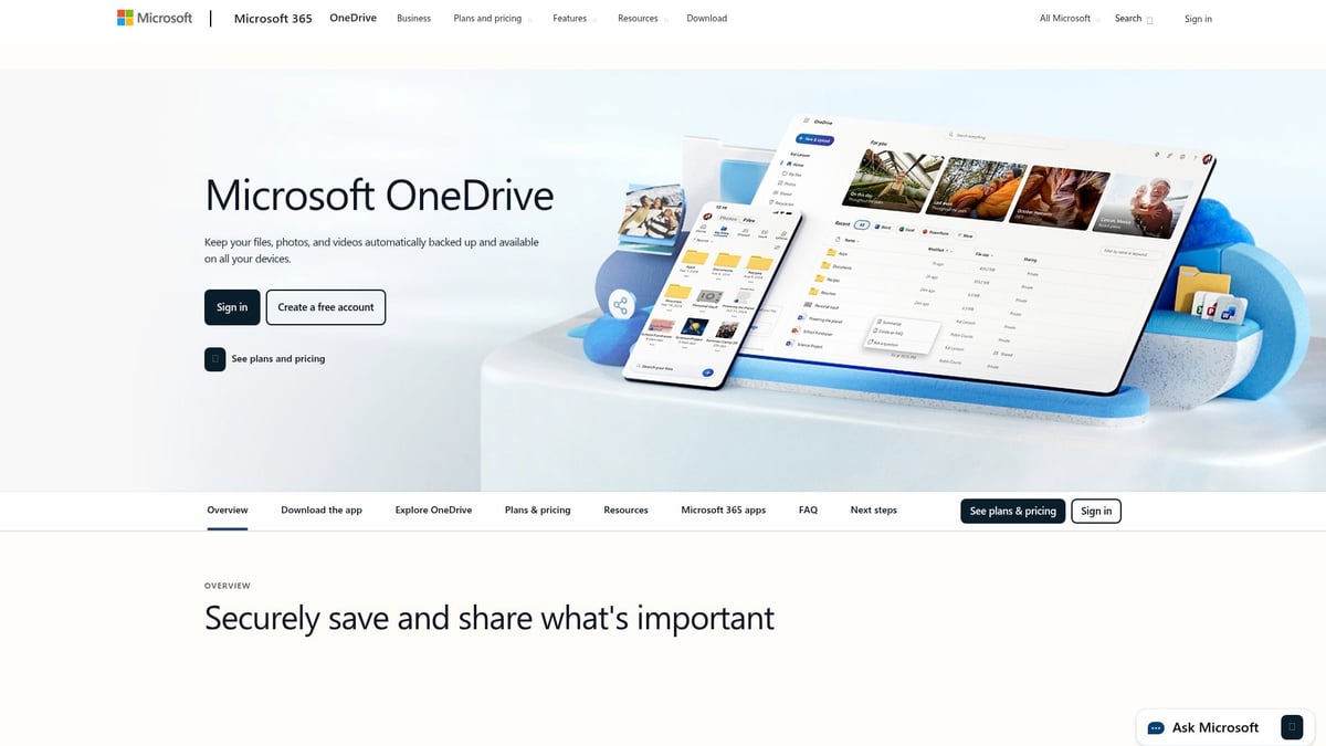 7 Migliori App Per Documenti da Provare nel 2026 - Microsoft OneDrive