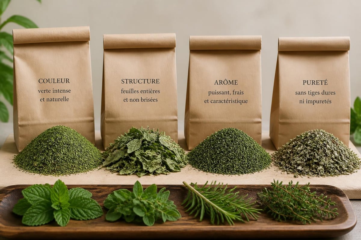 Critères de qualité des herbes