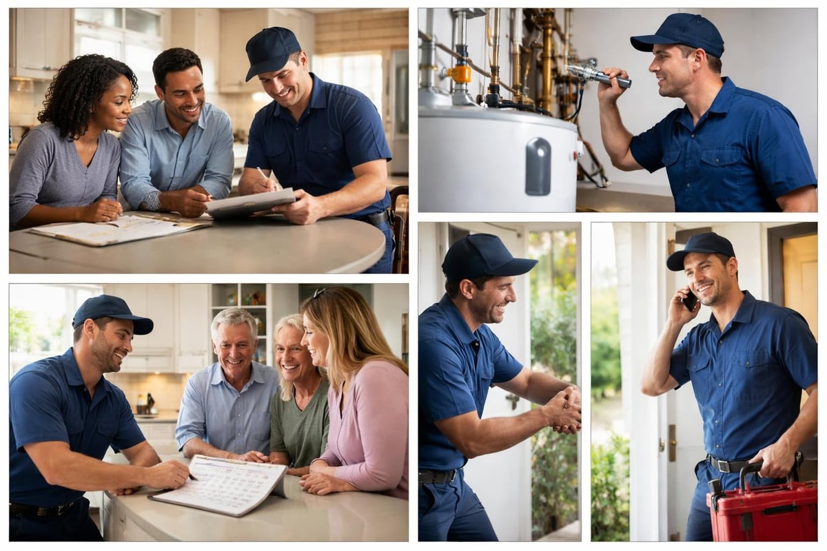 Local plumber consultation process