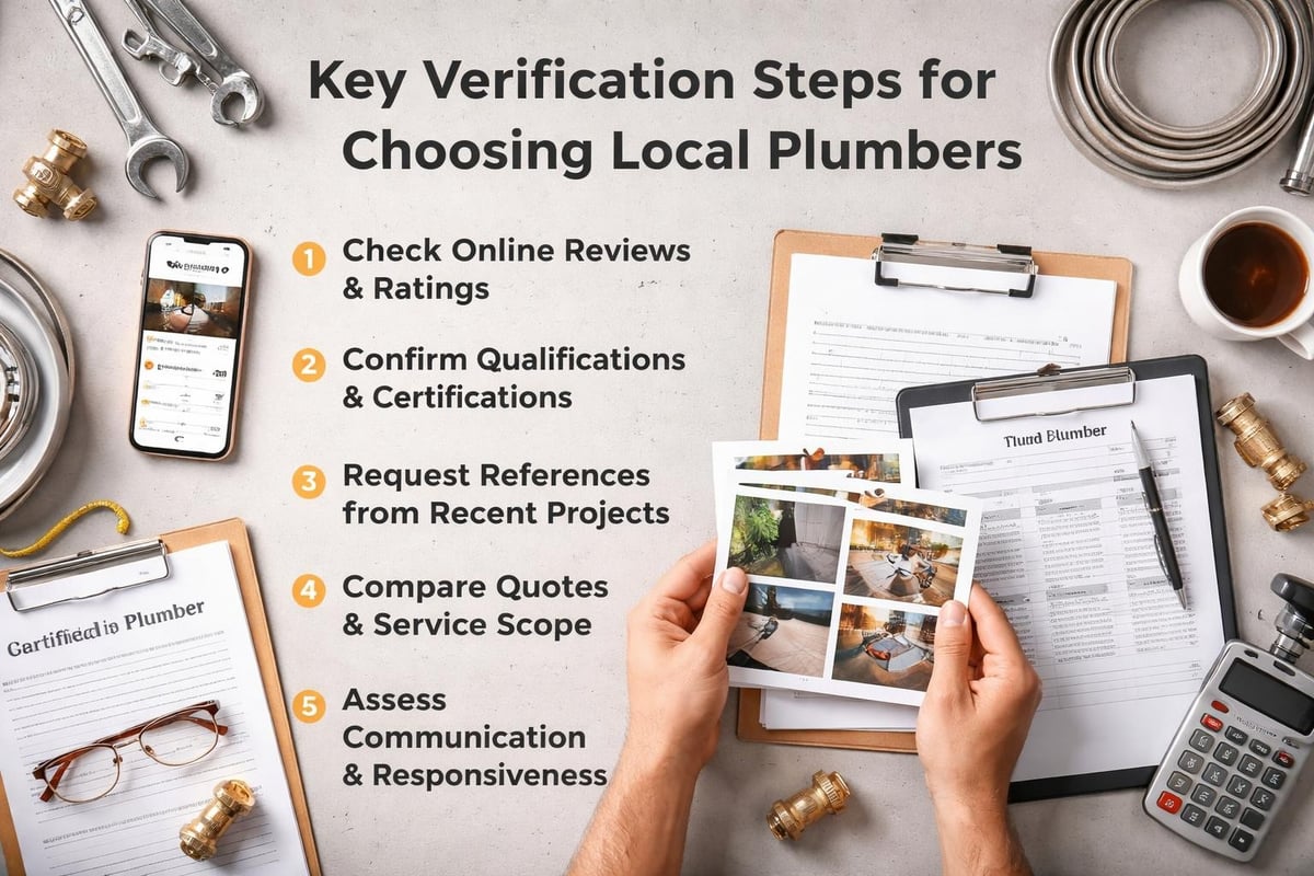 Plumber verification checklist