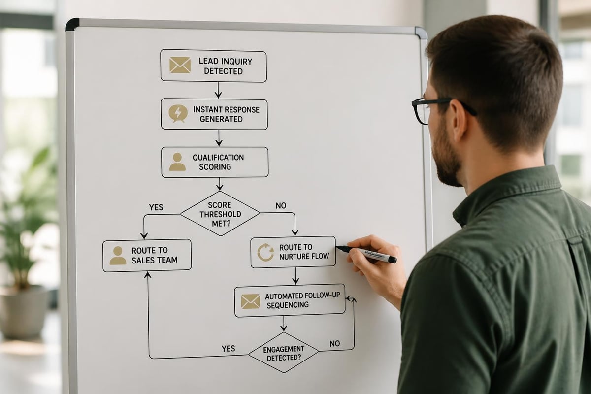 AI automated lead capture workflow